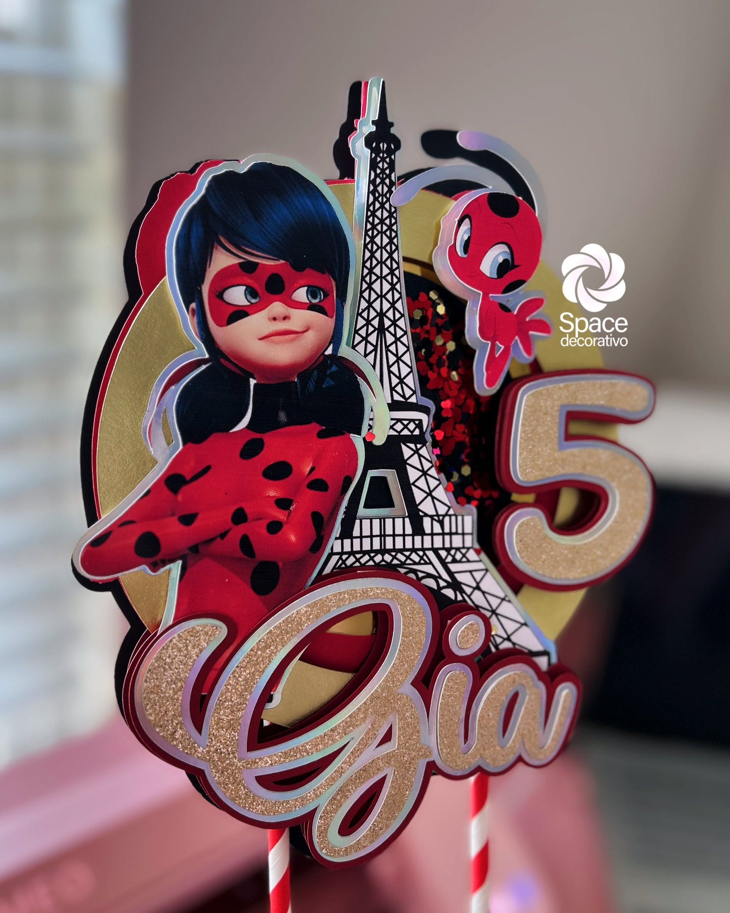 Cake topper LadyBug